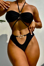 Load image into Gallery viewer, Island Goddess Metallic Ring Bikini 2 Piece Set

